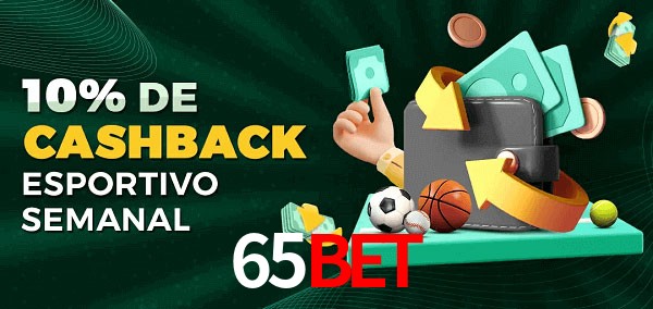 10% de bônus de cashback na 65bet